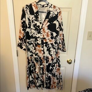 Stylish Black and Brown Women's Dress